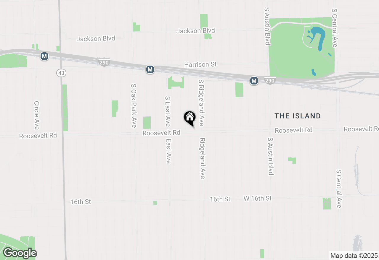 Map of 6436 Roosevelt Road #415, Oak Park, IL 60304