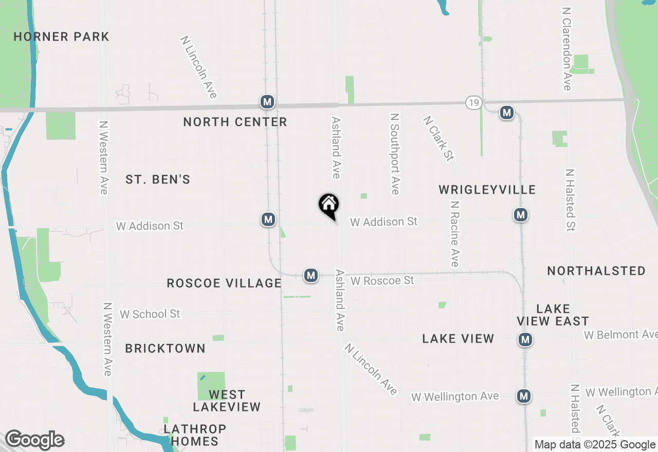 Map of 3555 N Marshfield Avenue #1, Chicago, IL 60657