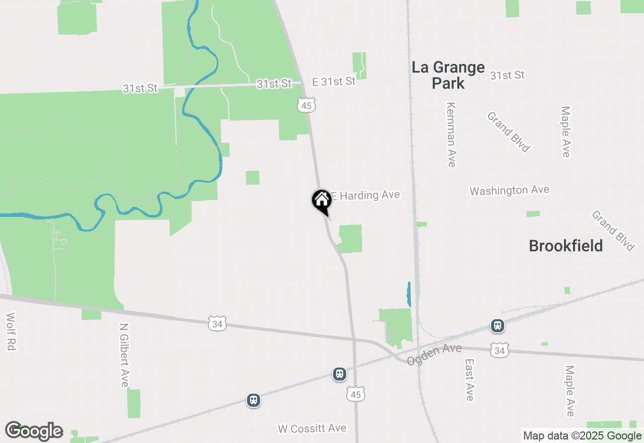 Map of 1 W Oak Avenue #D3, La Grange Park, IL 60526