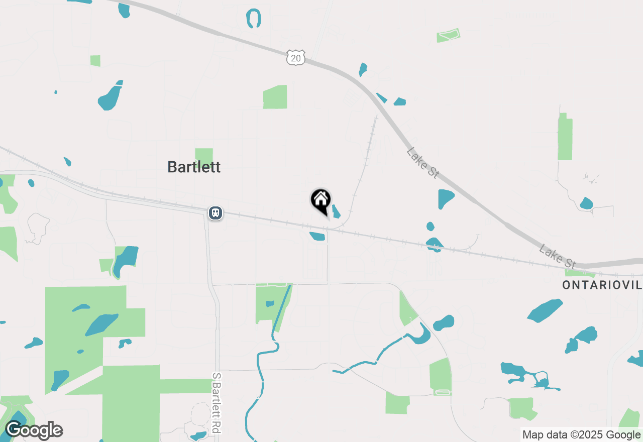 Map of 195 Thomas Court #A, Bartlett, IL 60103