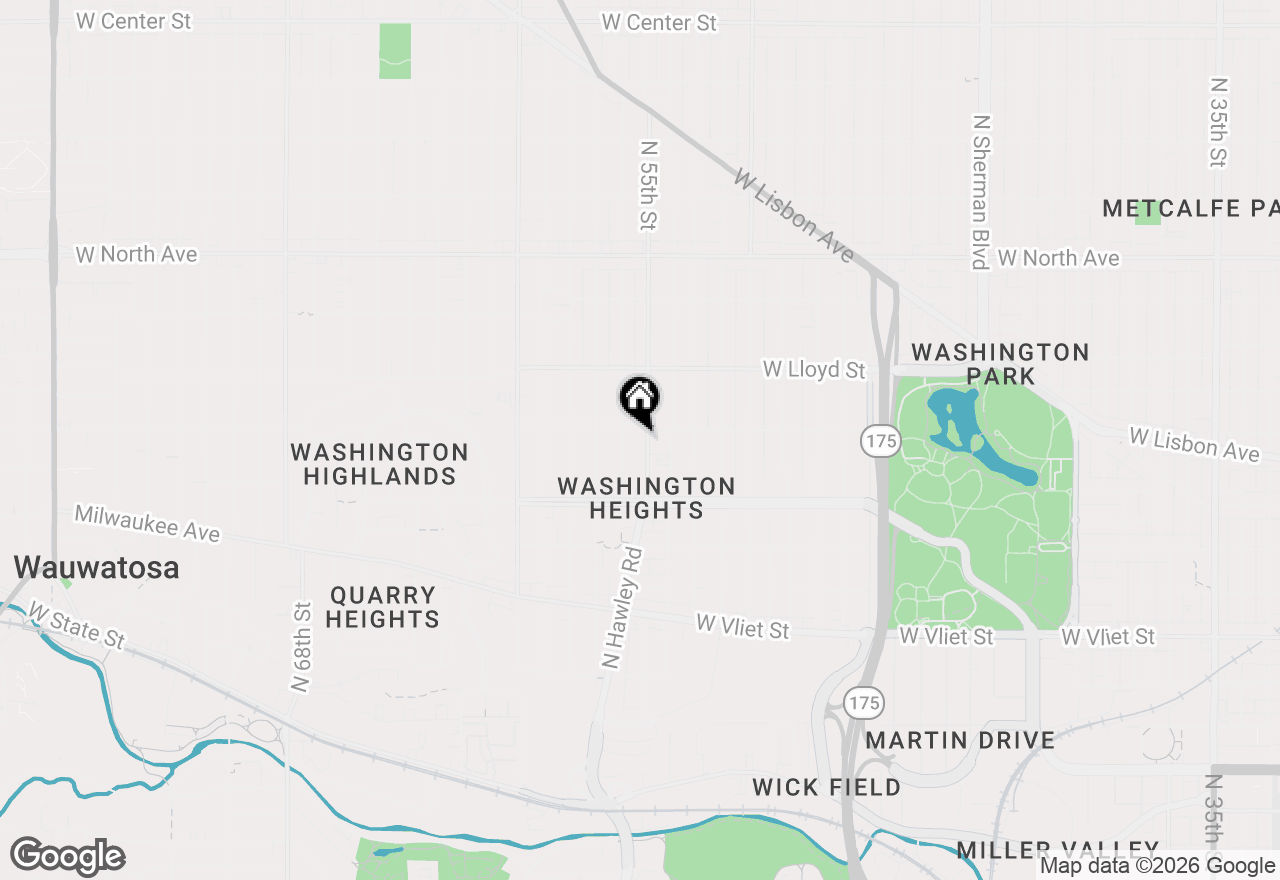 Map of 1829 N 55th St, Milwaukee, WI 53208