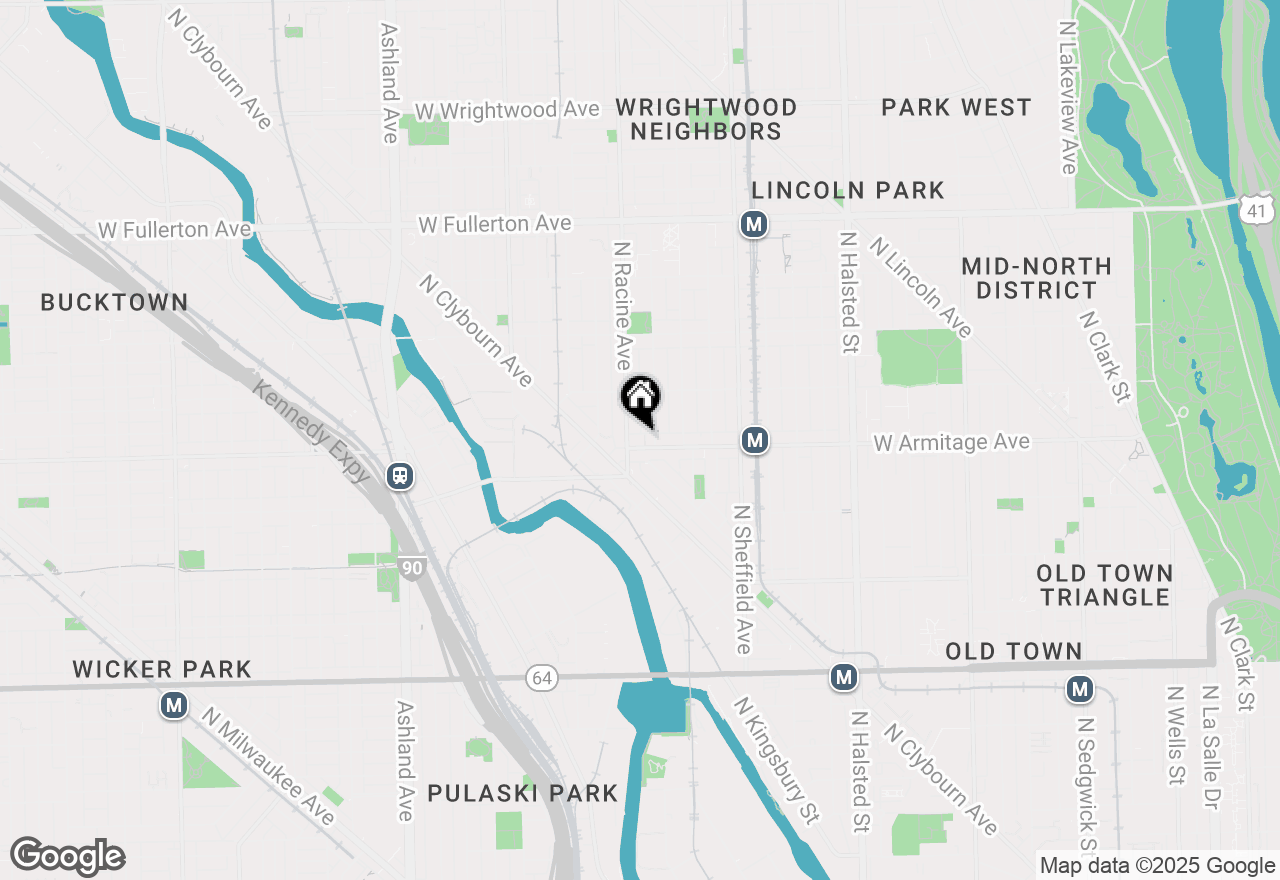 Map of 1154 W Armitage Avenue, Chicago, IL 60614