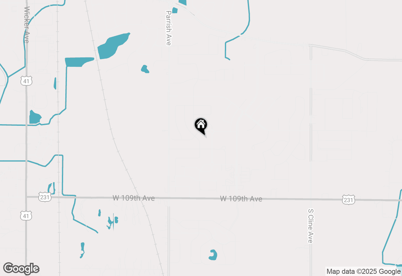 Map of 10543 Douglas Drive, St. John, IN 46373