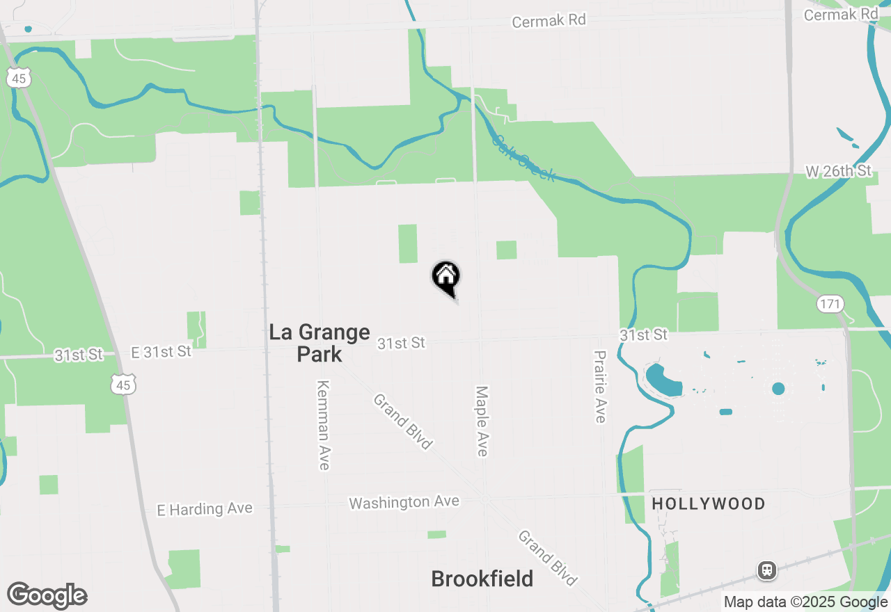 Map of 1143 Ostrander Avenue, La Grange Park, IL 60526