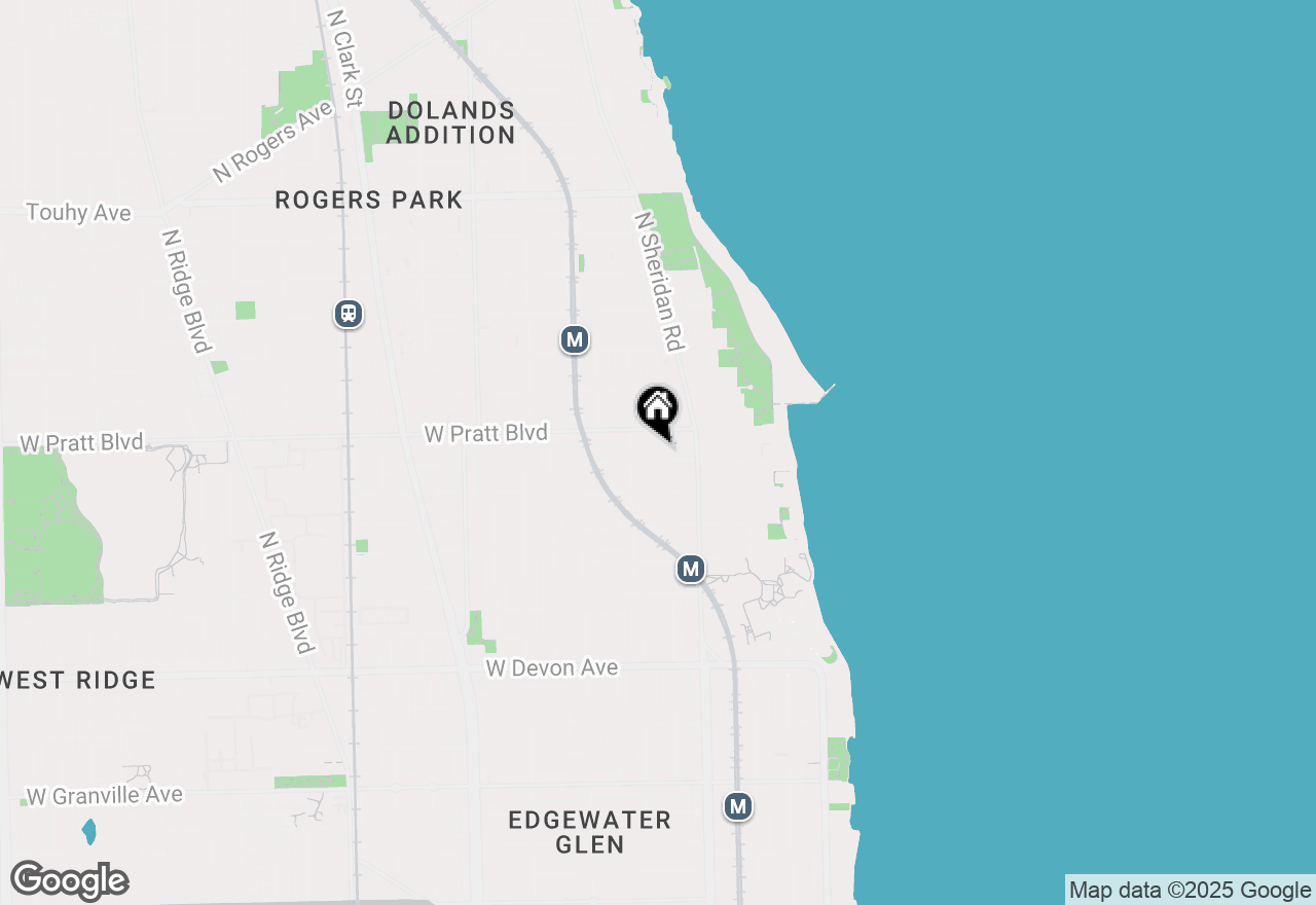 Map of 1236 W Columbia Avenue #3E, Chicago, IL 60626