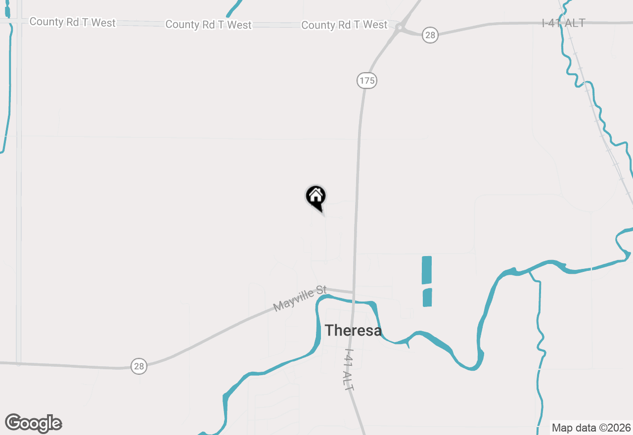 Map of 507 Sycamore Pl, Theresa, WI 53091