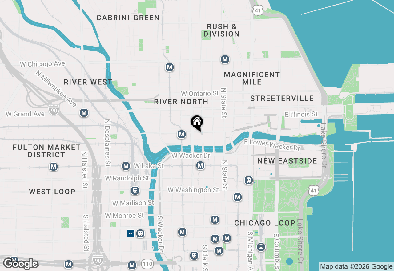 Map of 345 N Lasalle Street #1003, Chicago, IL 60610