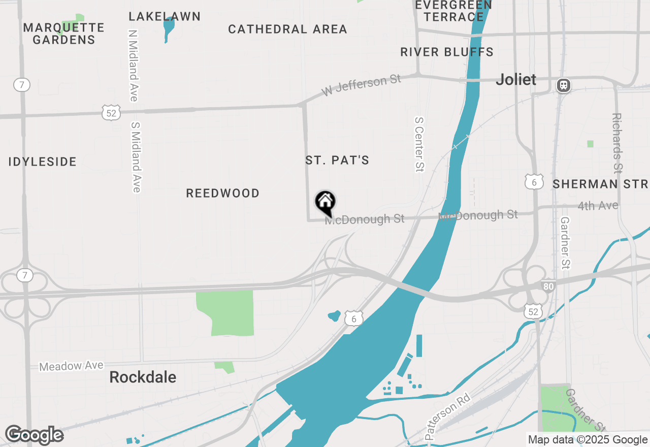 Map of 710 Mcdonough Street, Joliet, IL 60436