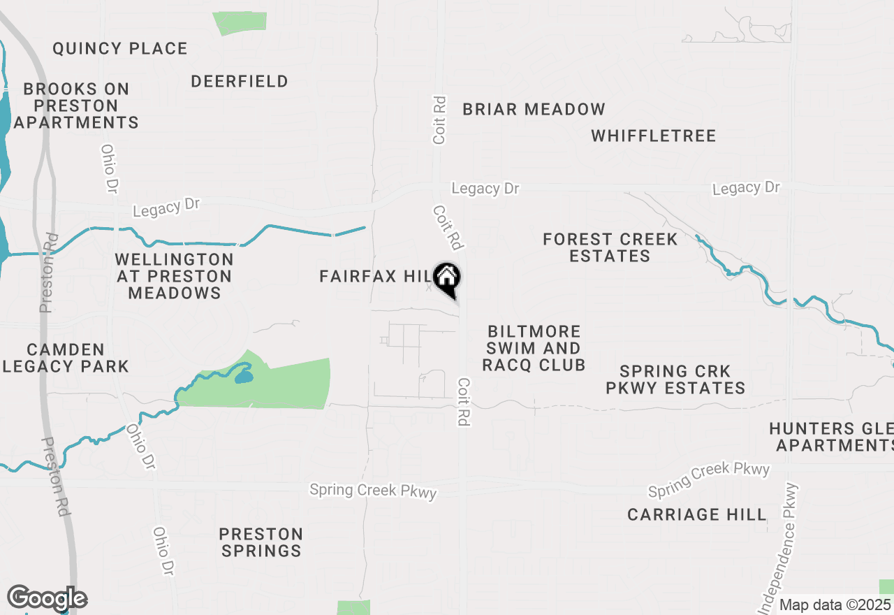 Map of 4013 Denham Way, Plano, TX 75024
