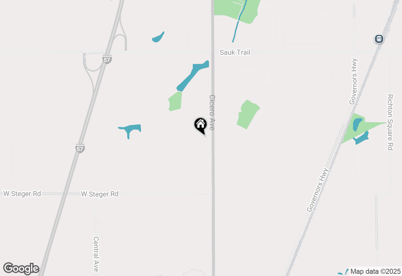 Map of 22757 Redwood Drive, Richton Park, IL 60471