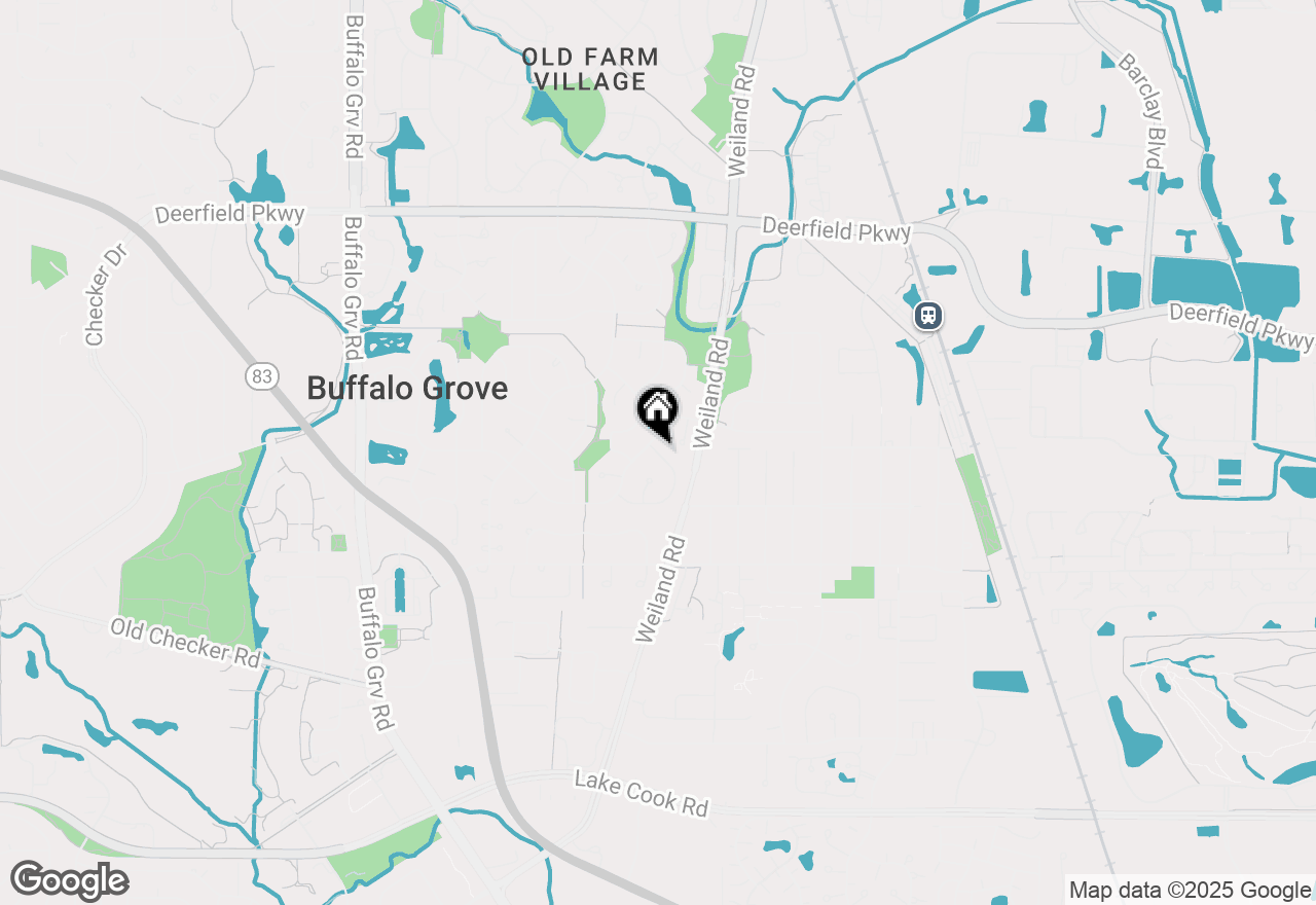 Map of 625 Cobblestone Lane, Buffalo Grove, IL 60089