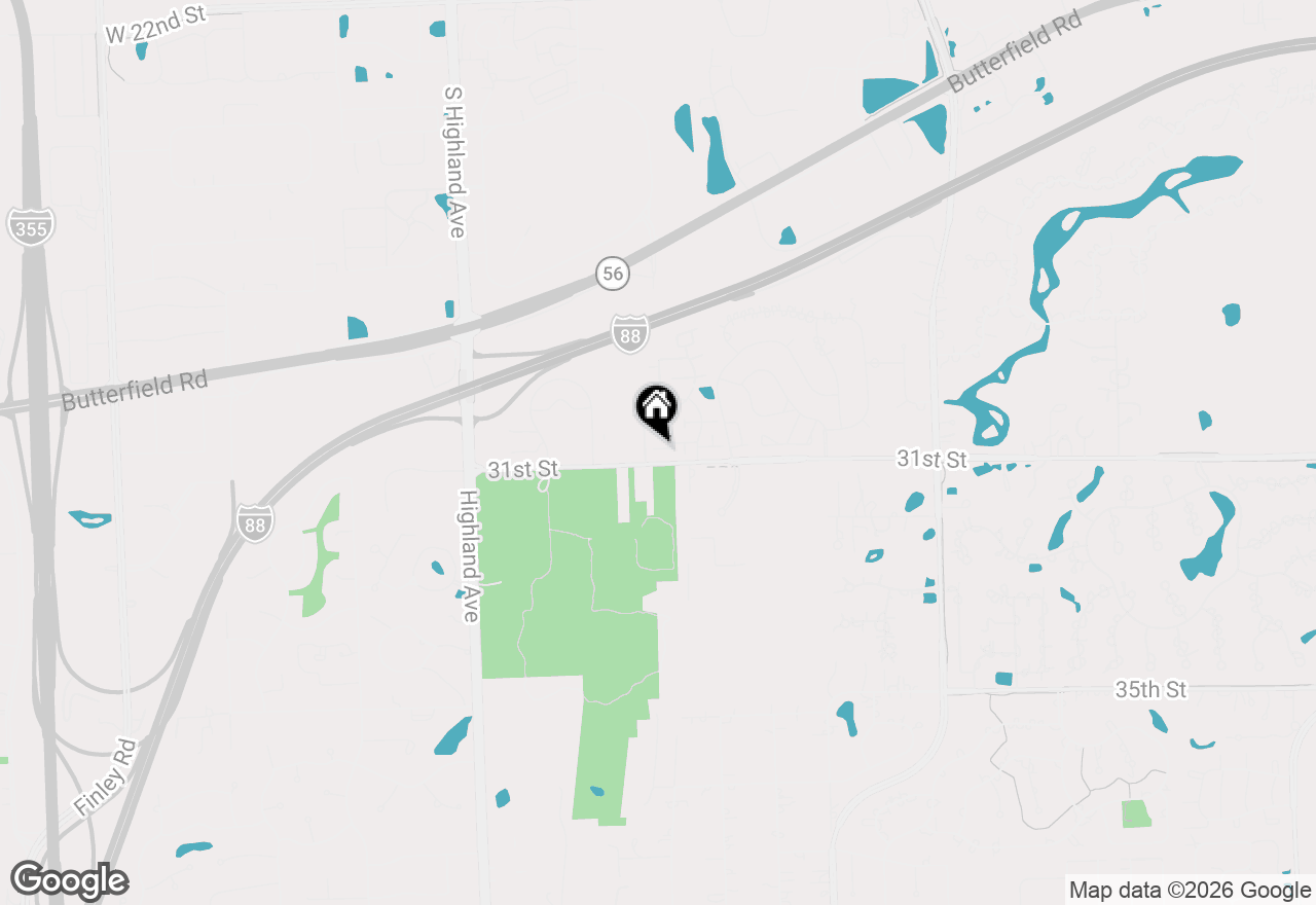 Map of 19W244 Governors Trail, Oak Brook, IL 60523