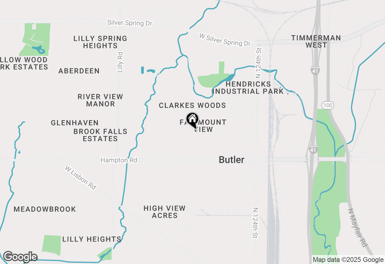 Map of 13101 W Fairmount Ave, Butler, WI 53007
