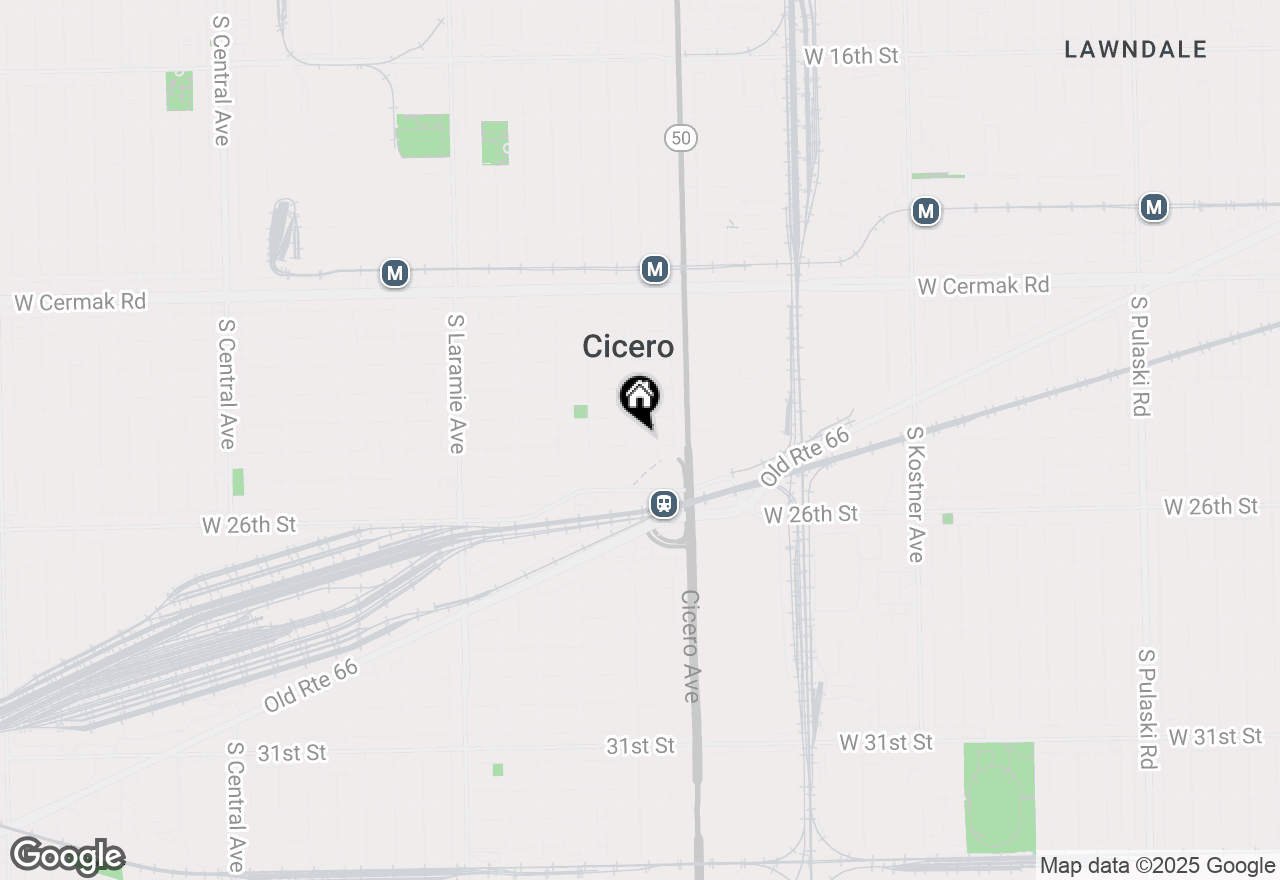 Map of 4843 W 24th Place, Cicero, IL 60804