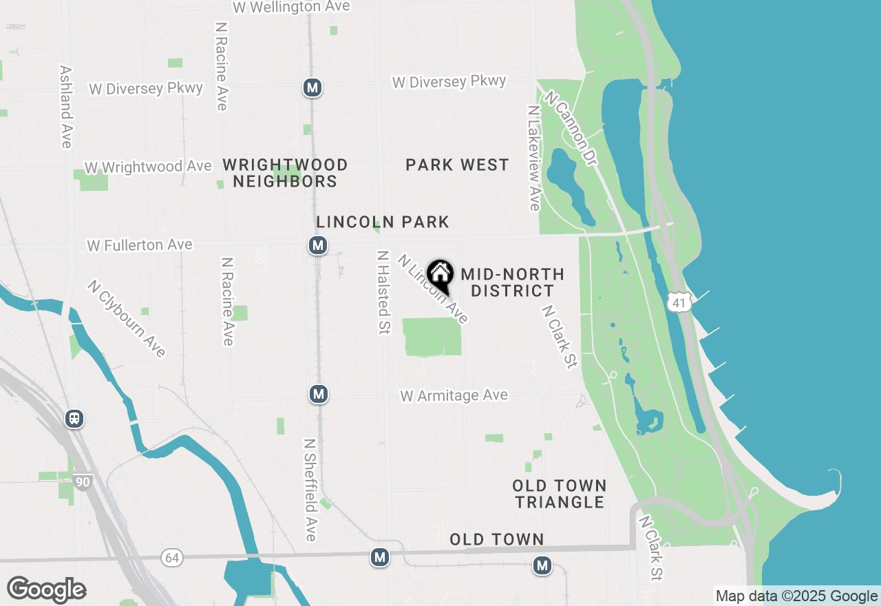 Map of 2230 N Lincoln Avenue #204, Chicago, IL 60614