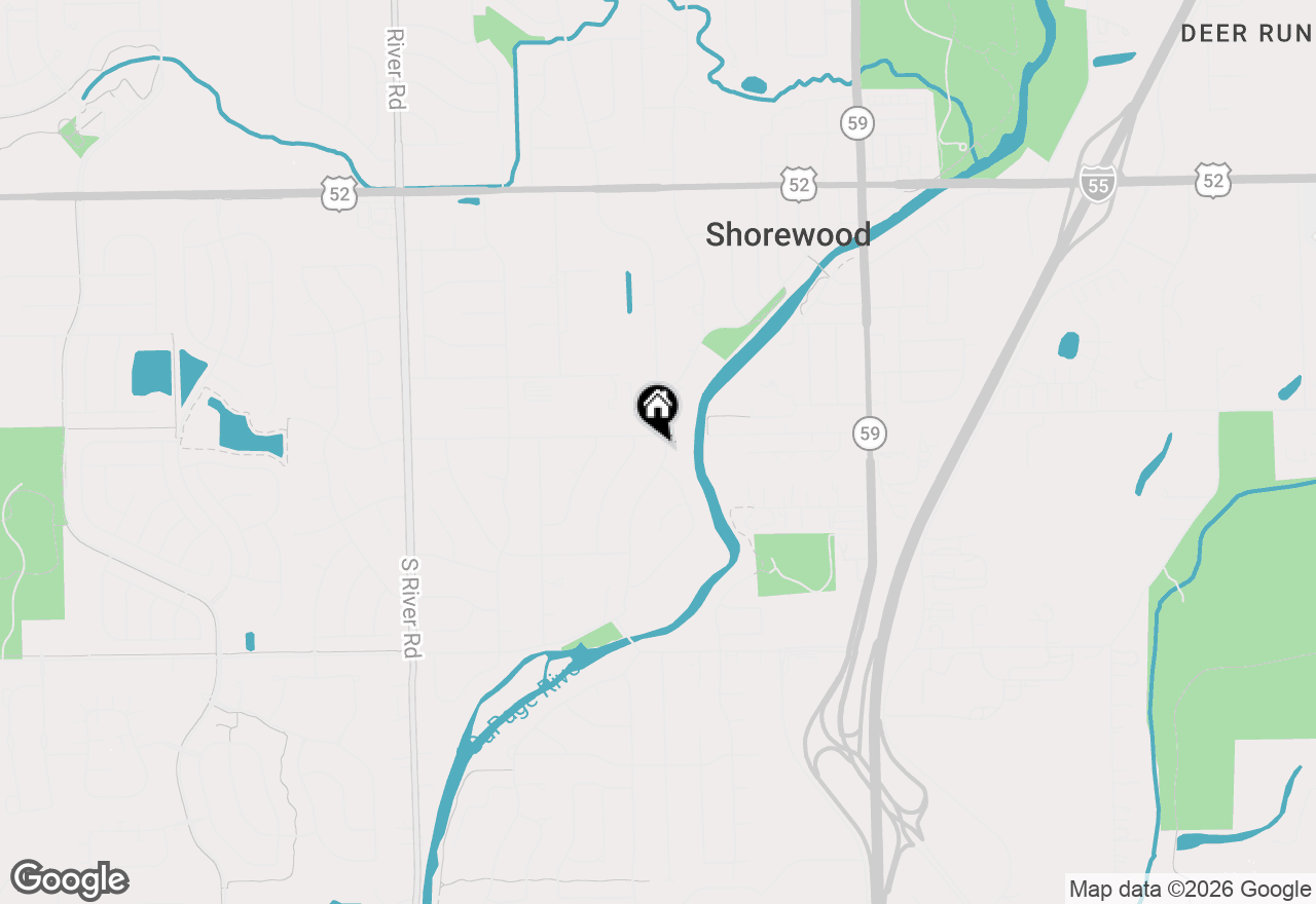 Map of 805 S Raven Road, Shorewood, IL 60404
