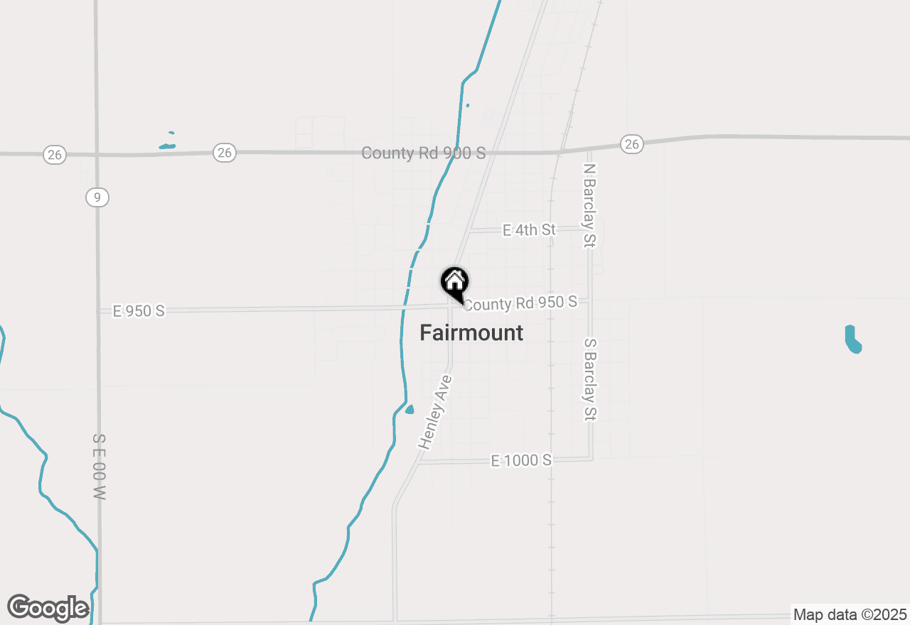 Map of 109 S Main Street, Fairmount, IN 46928