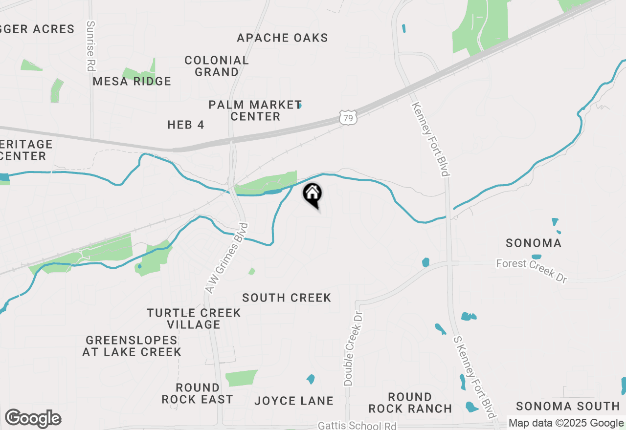 Map of 2310 Sycamore Trl, Round Rock, TX 78664
