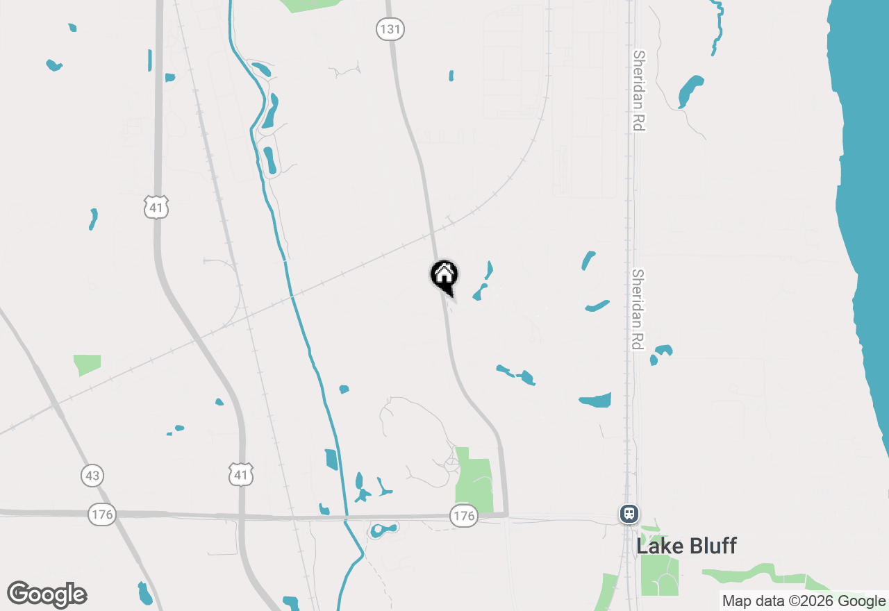 Map of 1061 Green Bay Road, Lake Bluff, IL 60044