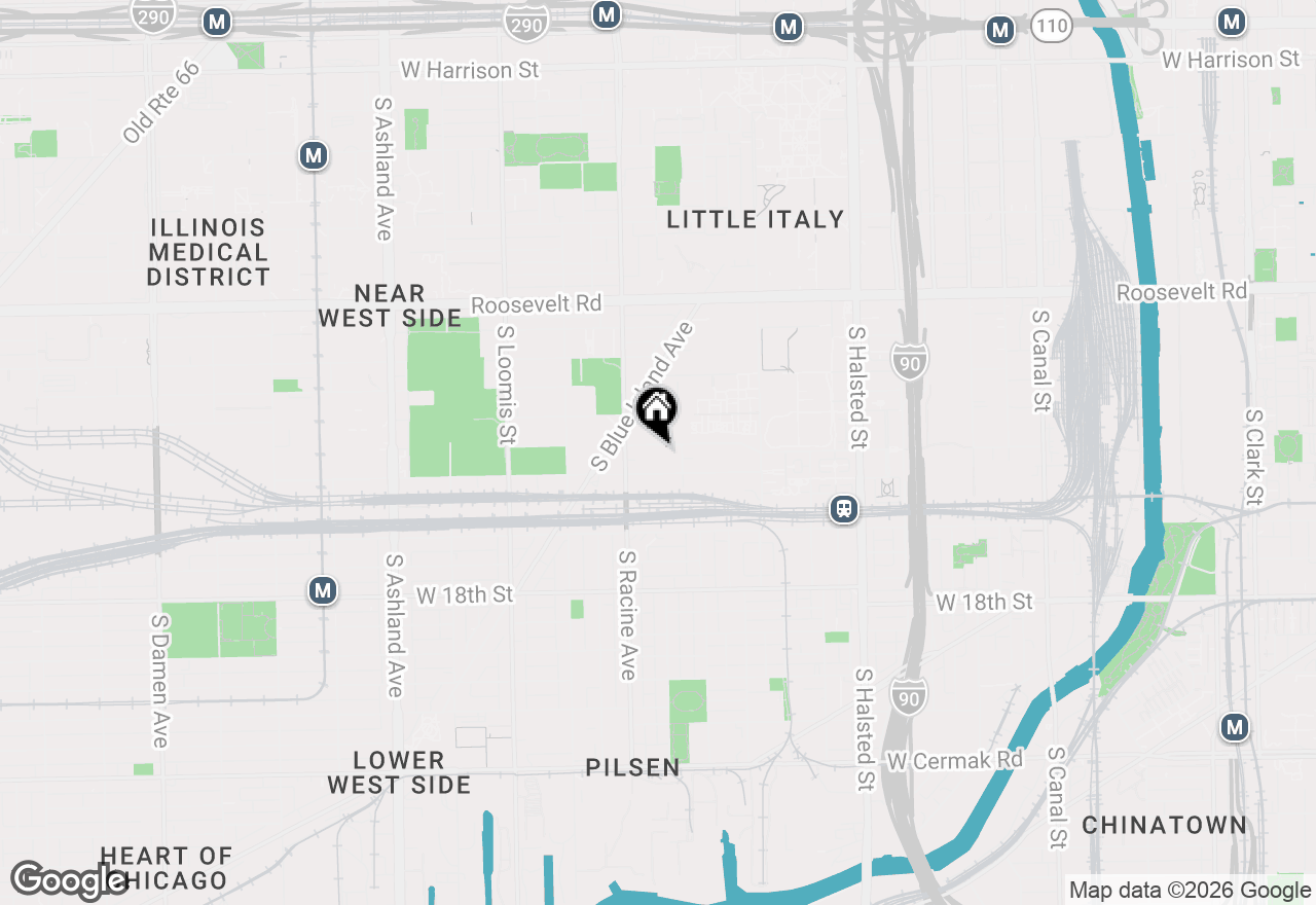 Map of 1151 W 14th Place #332, Chicago, IL 60608