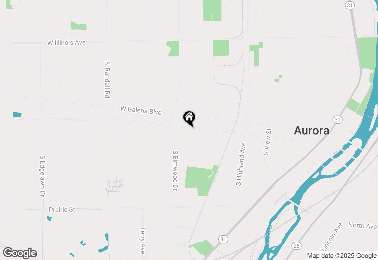 Map of 902 W Downer Place, Aurora, IL 60506