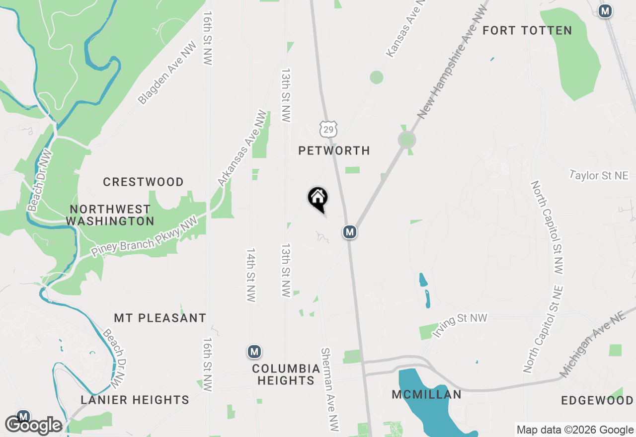 Map of 3803 10th Street Nw #1, Washington, DC 20011