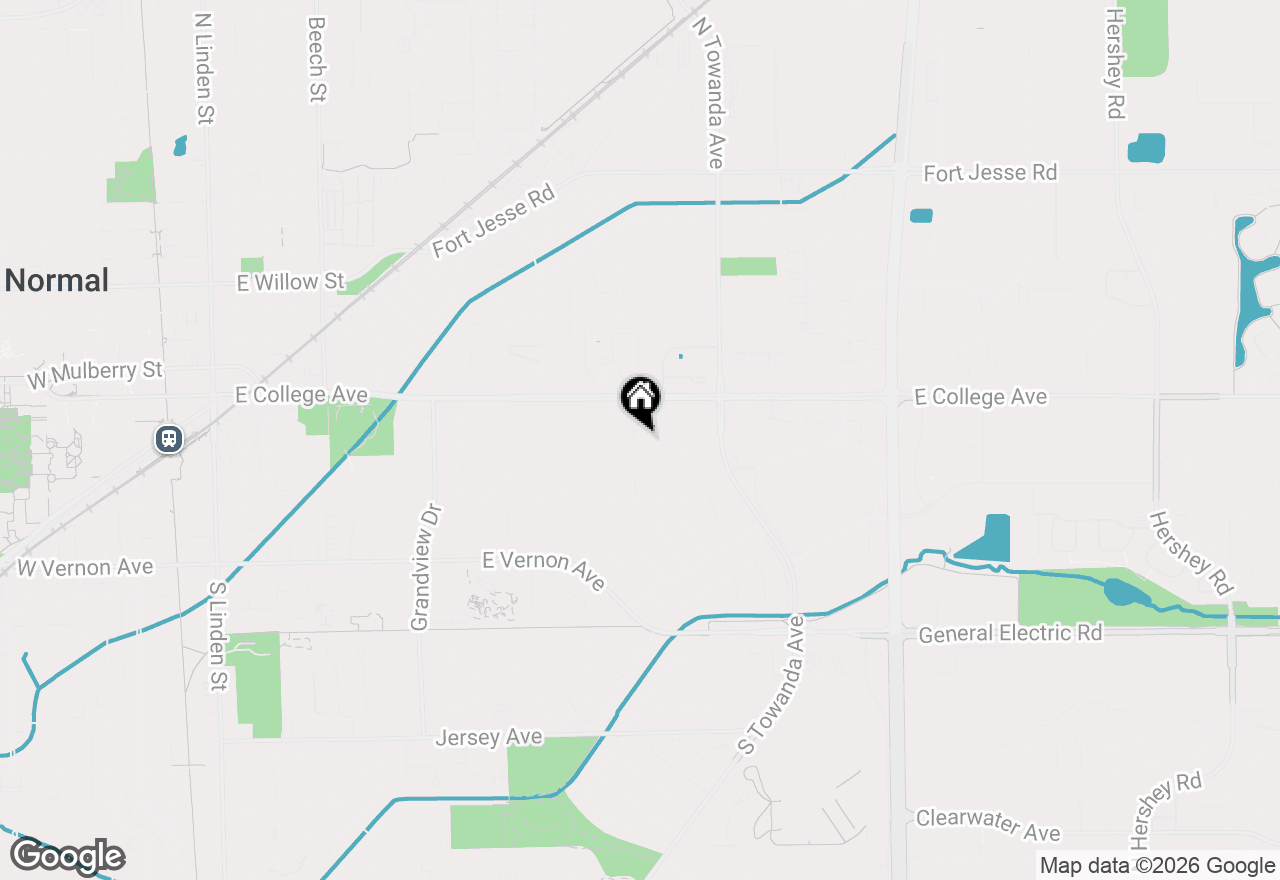 Map of 106 Doud Court, Normal, IL 61761