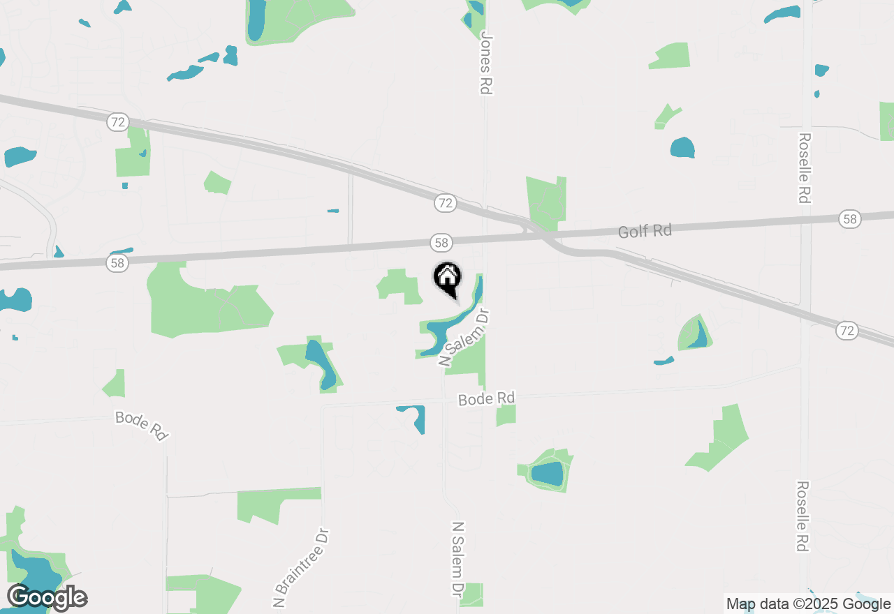 Map of 1080 Colony Lake Drive, Schaumburg, IL 60194