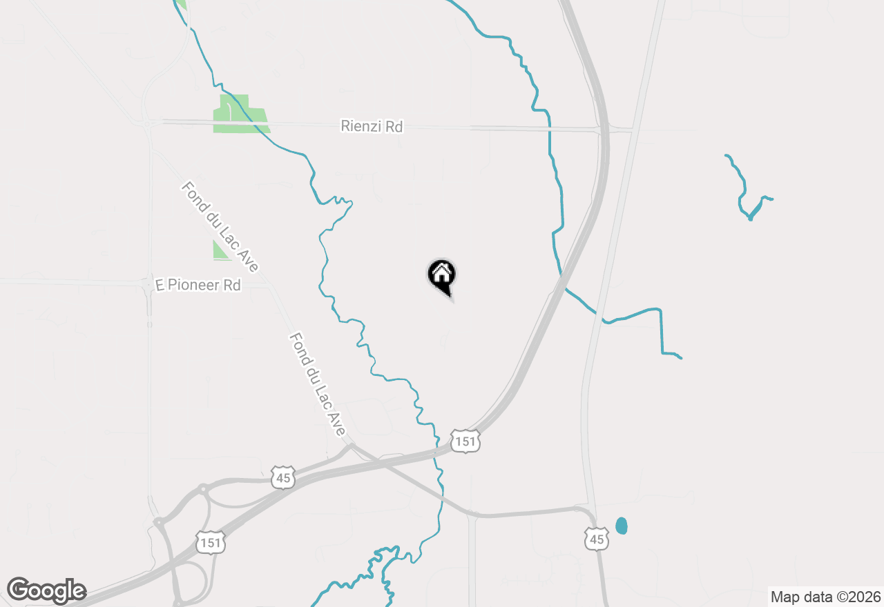 Map of 909 Country Club Ln, Fond Du Lac, WI 54935