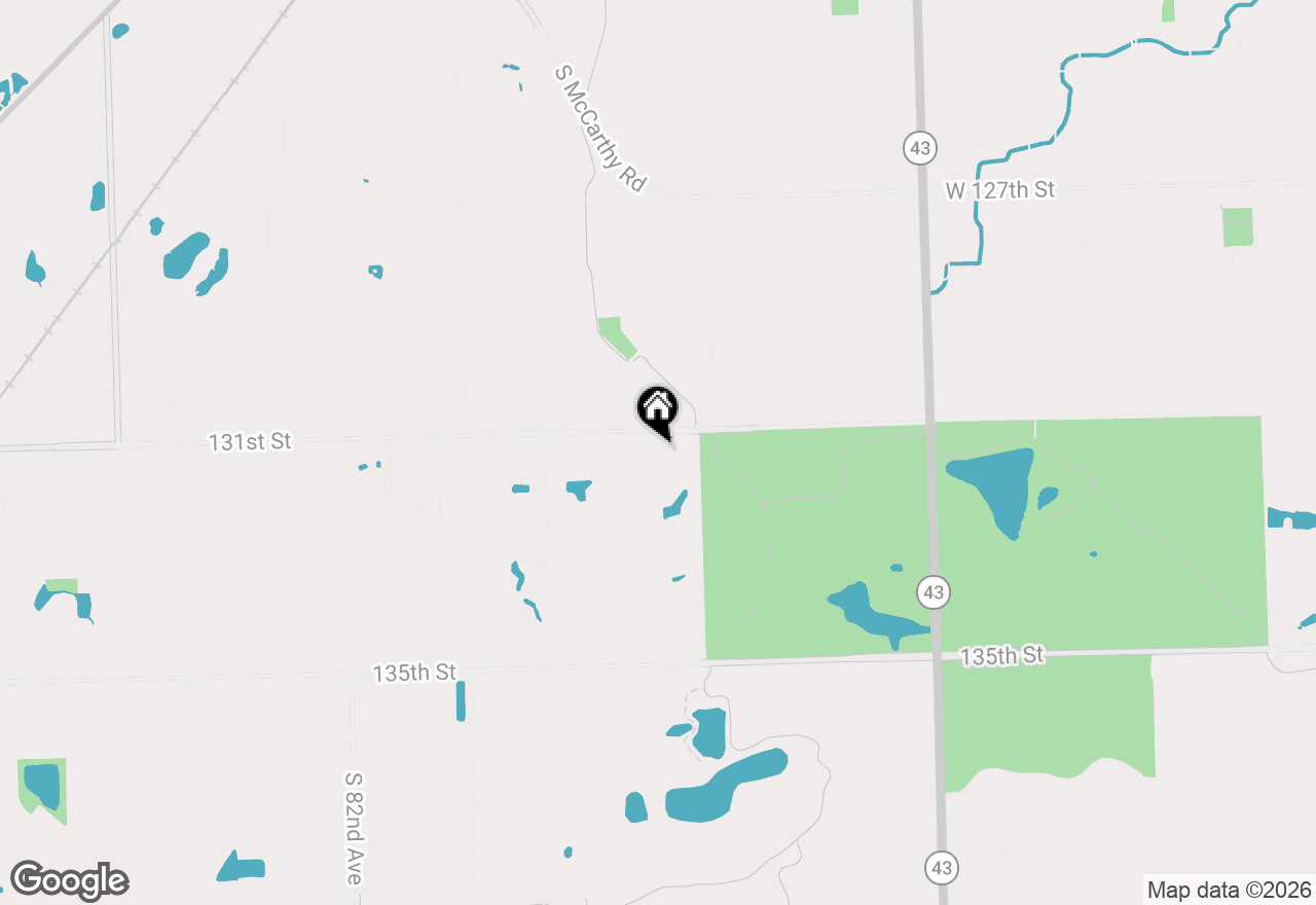 Map of 7711 W Oak Ridge Court #2A, Palos Heights, IL 60463