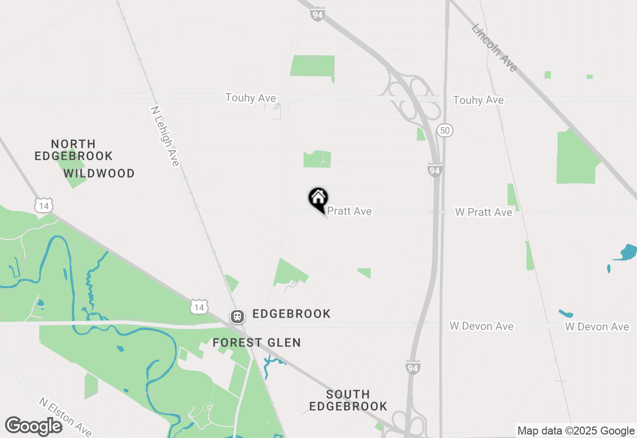 Map of 6741 N Ramona Avenue, Lincolnwood, IL 60712