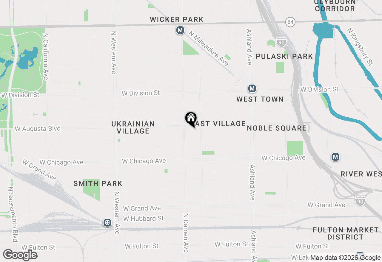 Map of 944 N Winchester Avenue #2, Chicago, IL 60622