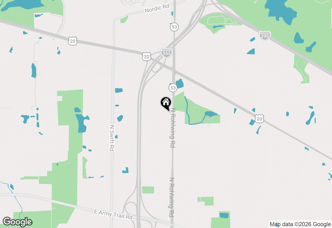 Map of 940 N Rohlwing Road #201A, Addison, IL 60101