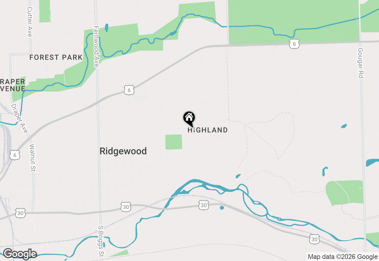 Map of 2112 Belmont Avenue, Joliet, IL 60432