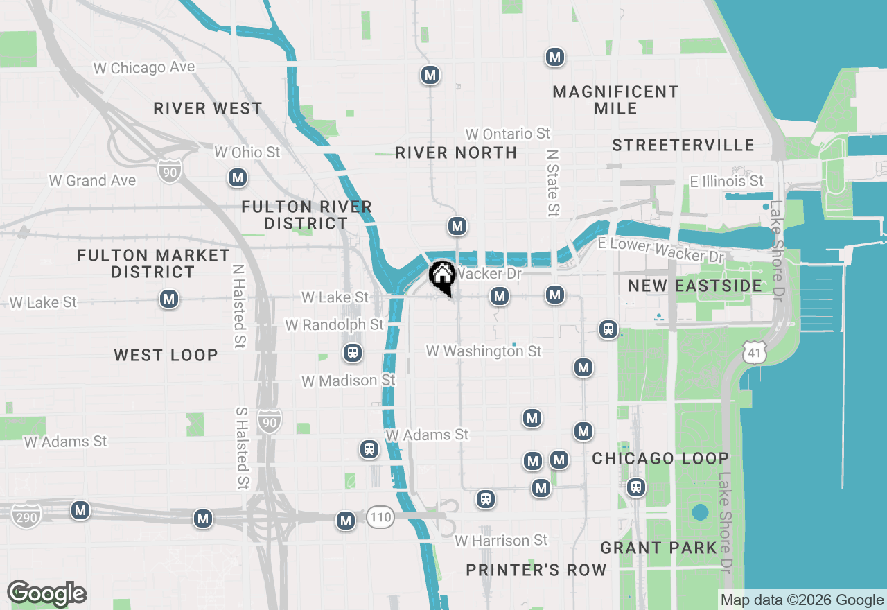 Map of 223 W Lake Street #2N, Chicago, IL 60606