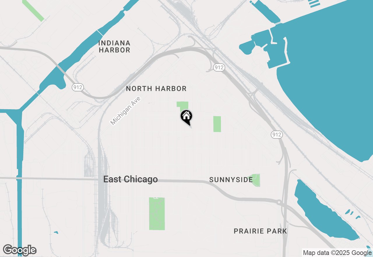 Map of 3732 Deodar Street, East Chicago, IN 46312