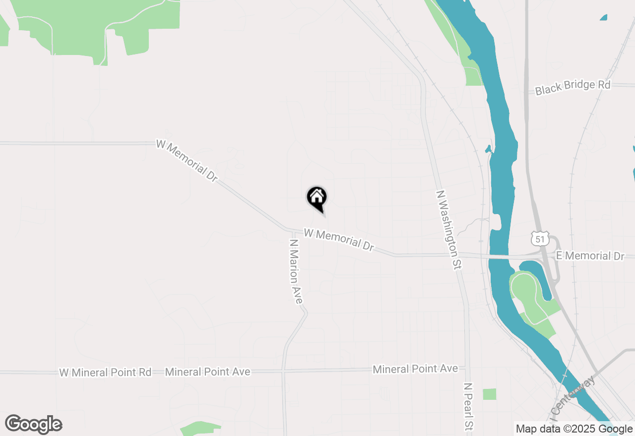 Map of 1128 N Osborne Avenue, Janesville, WI 53548