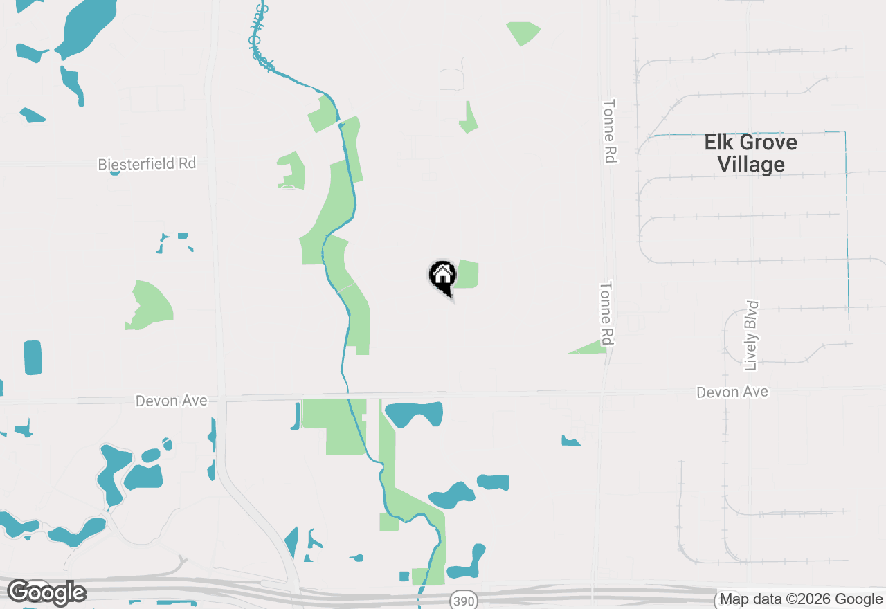 Map of 298 Peach Tree Lane, Elk Grove Village, IL 60007