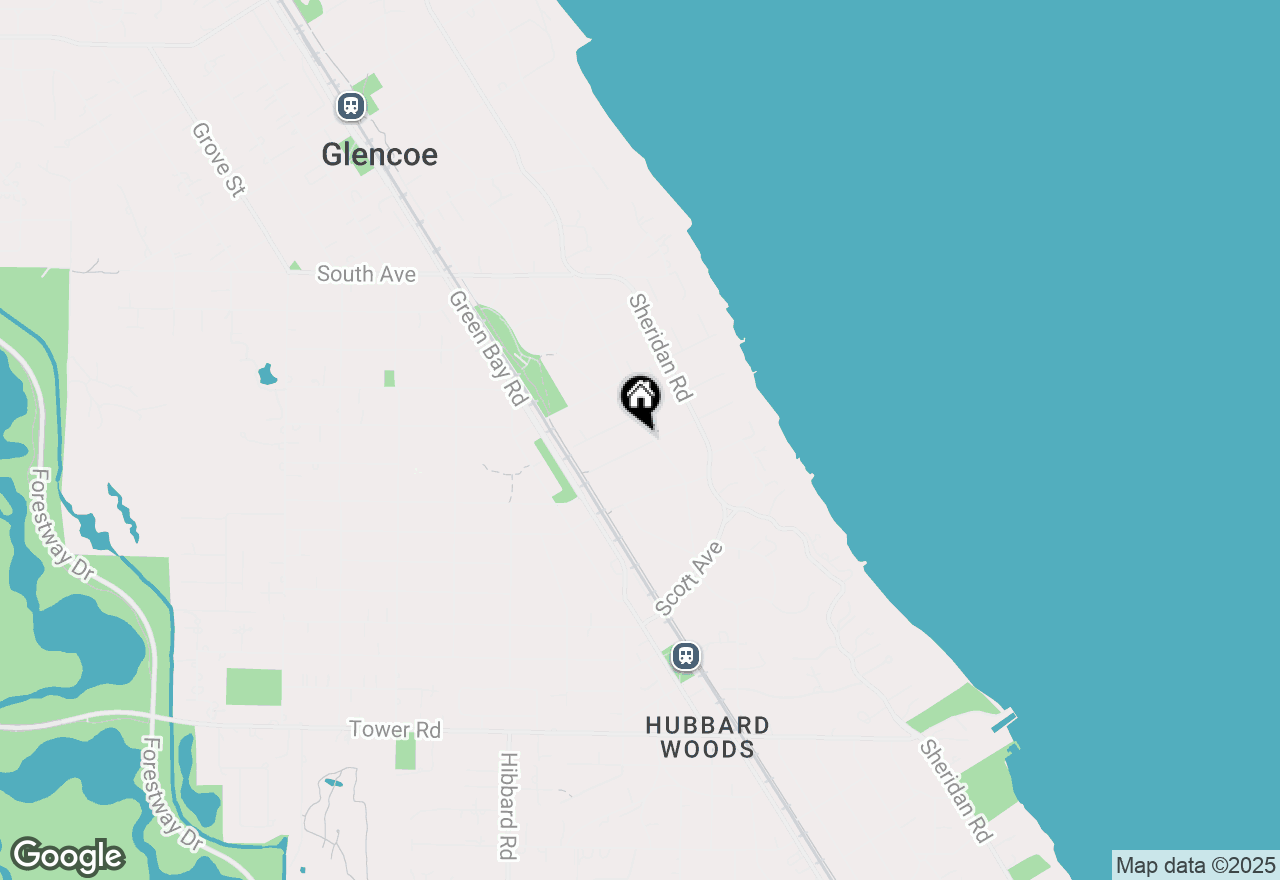 Map of 228 Old Green Bay Road, Glencoe, IL 60022