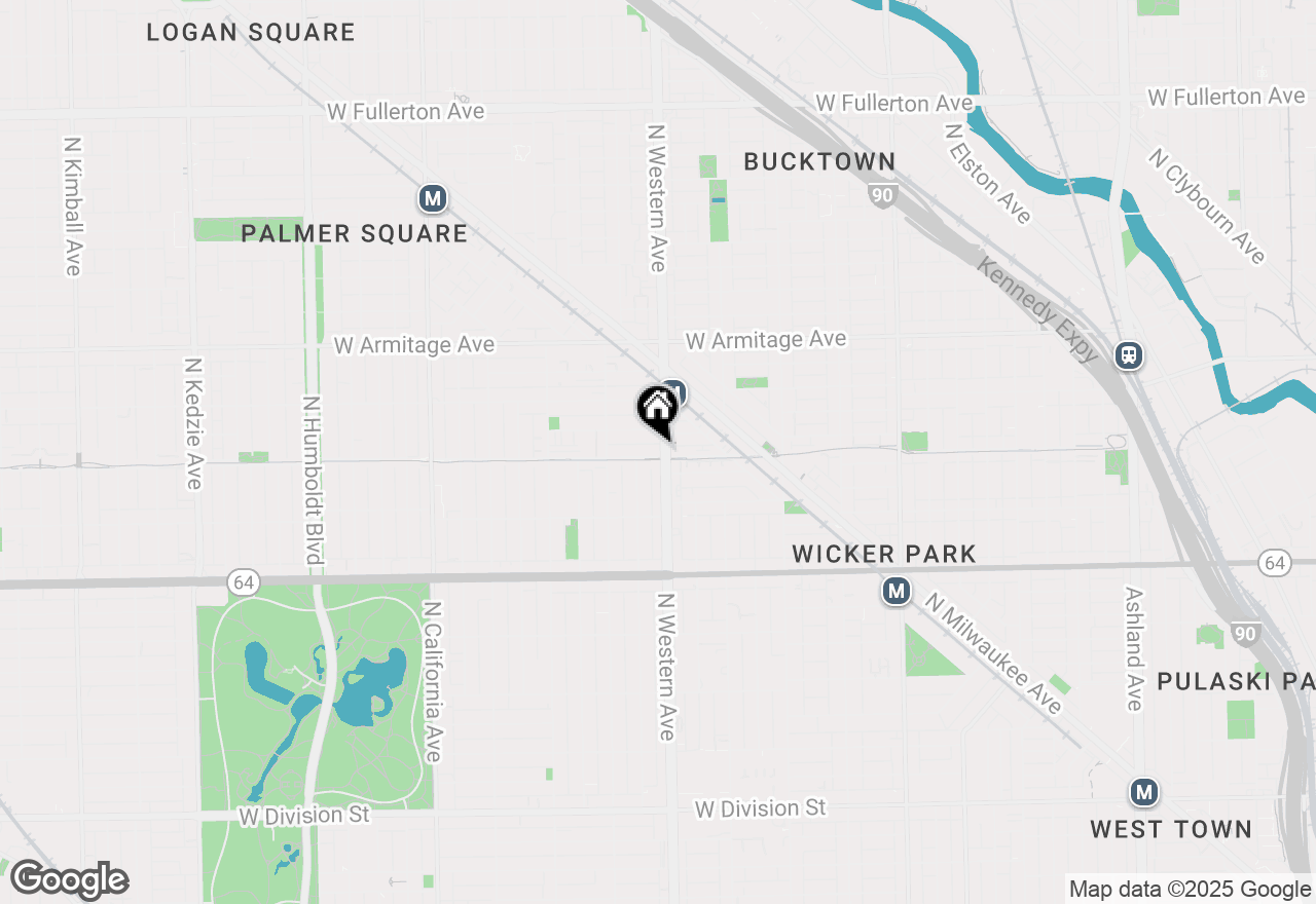 Map of (Address confidential), Chicago, Illinois 60647