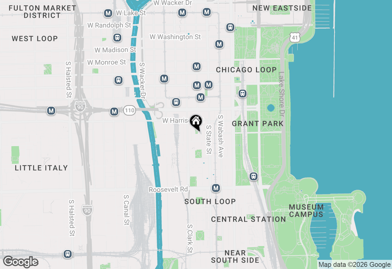 Map of 720 S Dearborn Street #301, Chicago, IL 60605