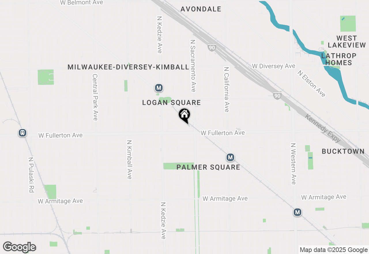 Map of 2432 N Linden Place #306, Chicago, IL 60647