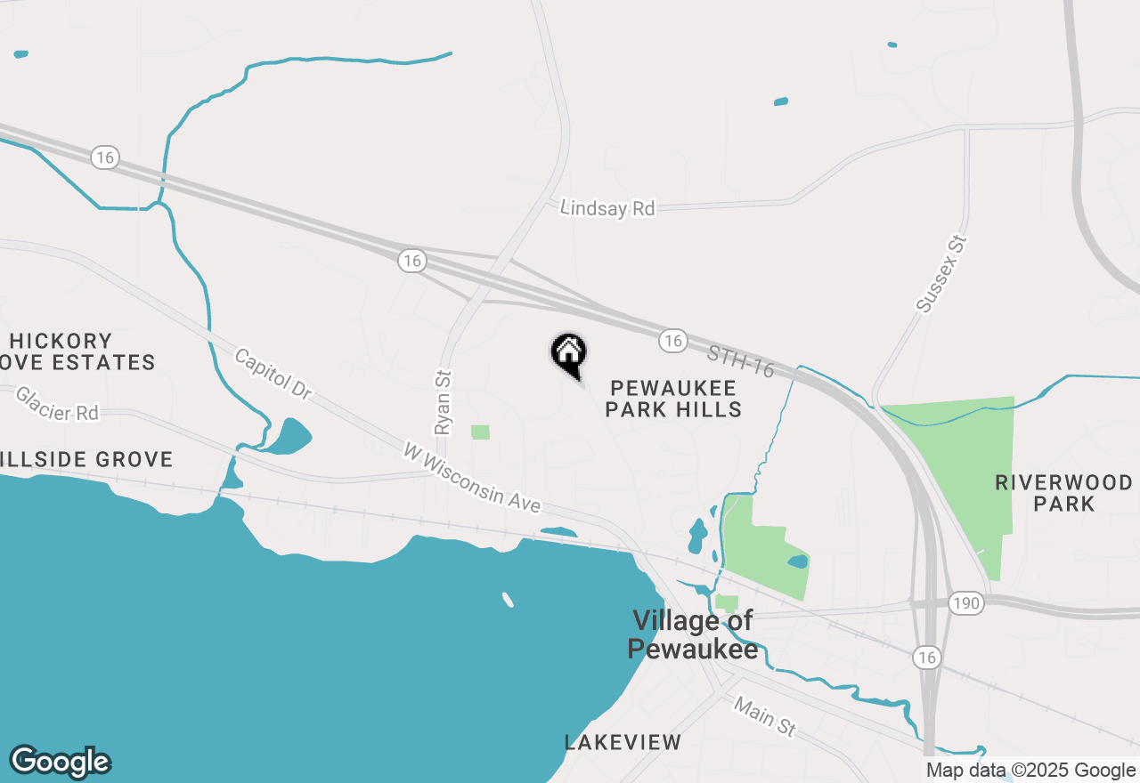 Map of 422 Cheshire Ln, Pewaukee, WI 53072