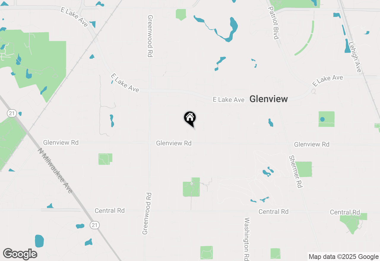 Map of 1041 Crystal Court, Glenview, IL 60025