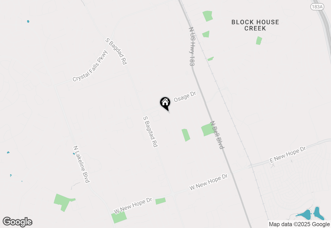 Map of 2619 Byfield Dr, Cedar Park, TX 78613