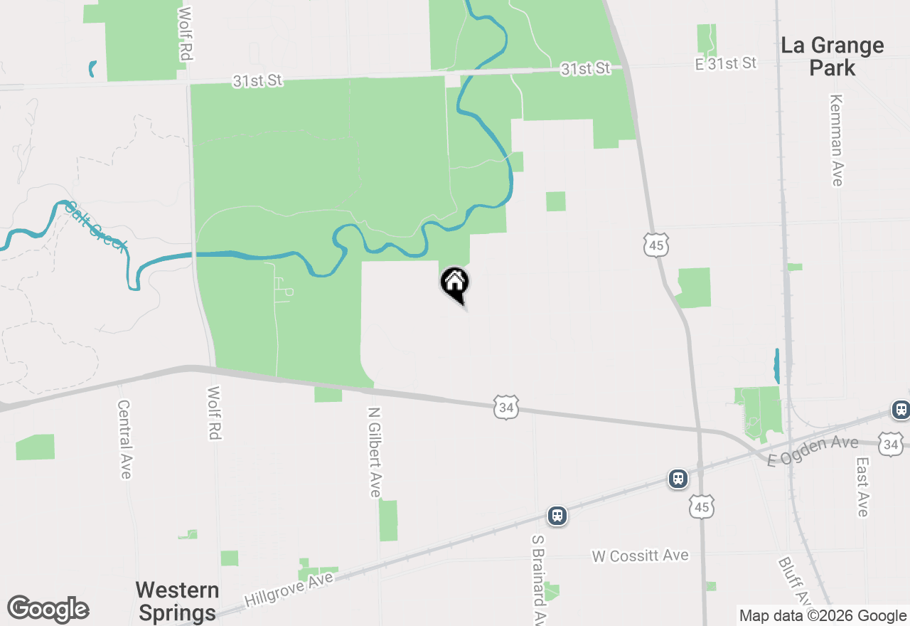 Map of 501 N Edgewood Avenue, La Grange Park, IL 60526