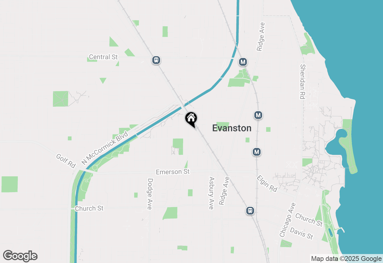 Map of 2118 Jackson Avenue, Evanston, IL 60201