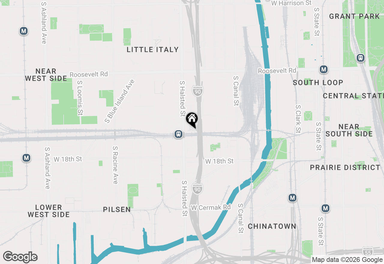 Map of 729 W 15th Street, Chicago, IL 60607