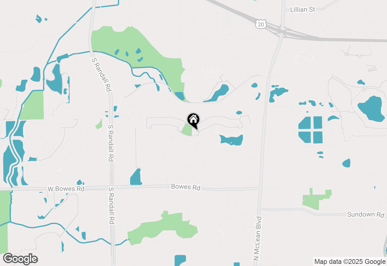 Map of 1862 Pebble Beach Circle, Elgin, IL 60123