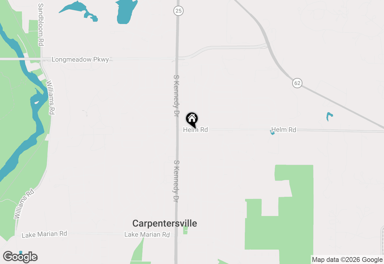 Map of 19 Helm Road, Carpentersville, IL 60110